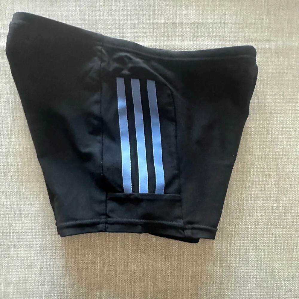 Adidas Kids 3-Stripe Swim/Training Shorts – Black & Blue (Size 11–12Y / 152)